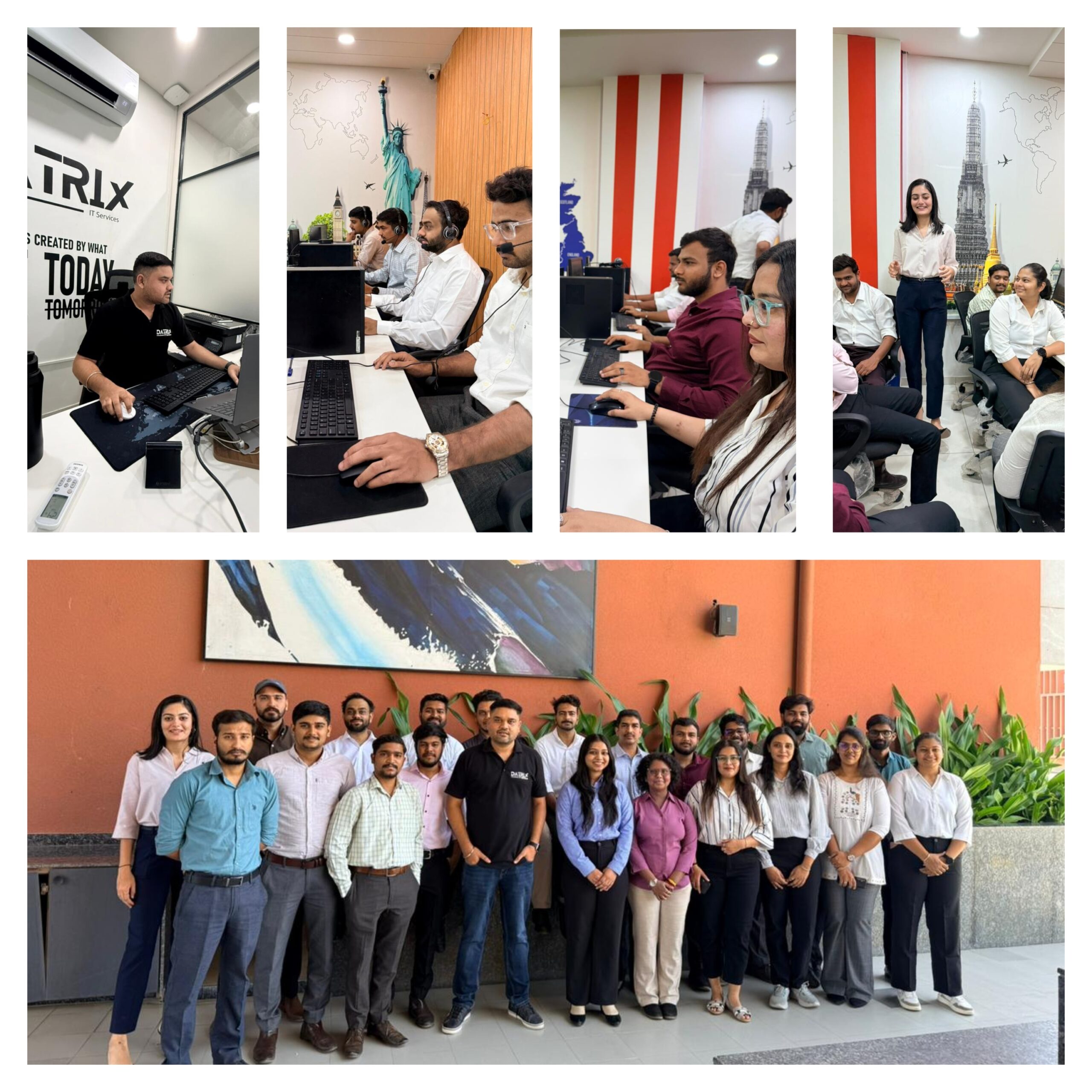 Instant VA team working together in the office
